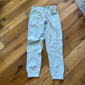 Lululemon brushed softstreme ribbed hr jogger powder blue nwt